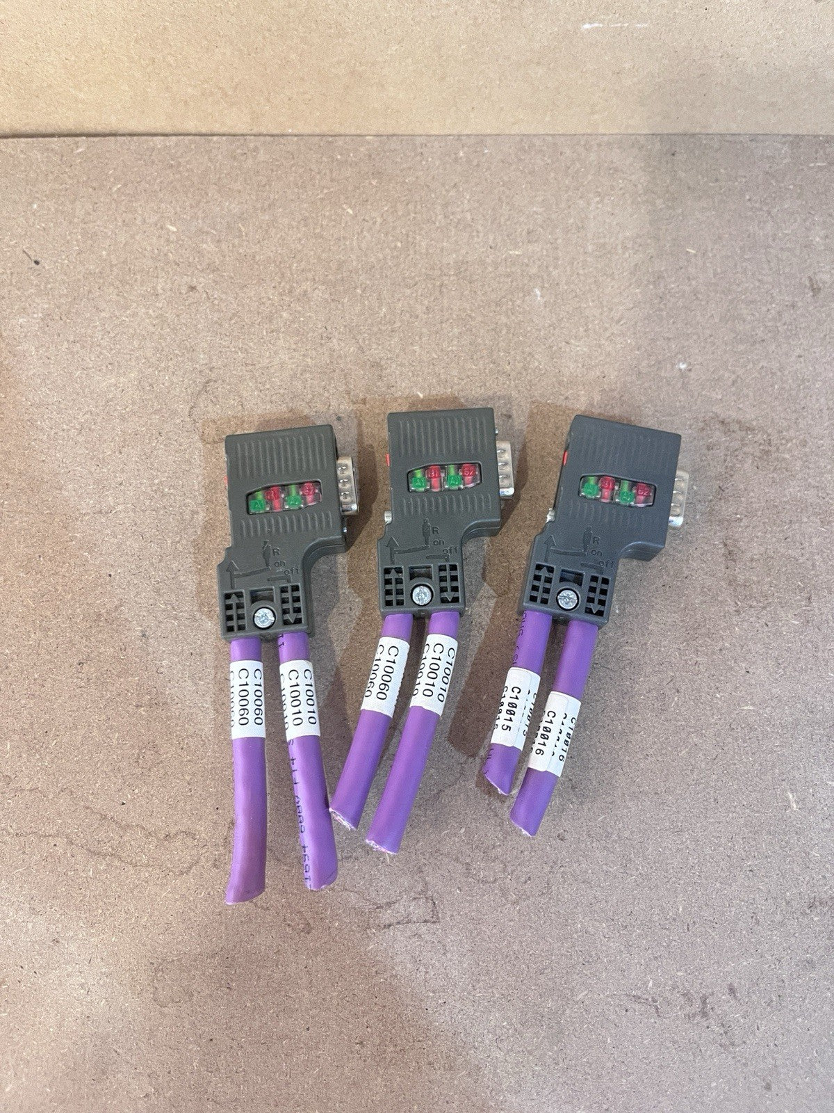 3-Pack Siemens 6ES7 972-0BA52-0XA0 Profibus Connector Germany w/ 13-Digit SN