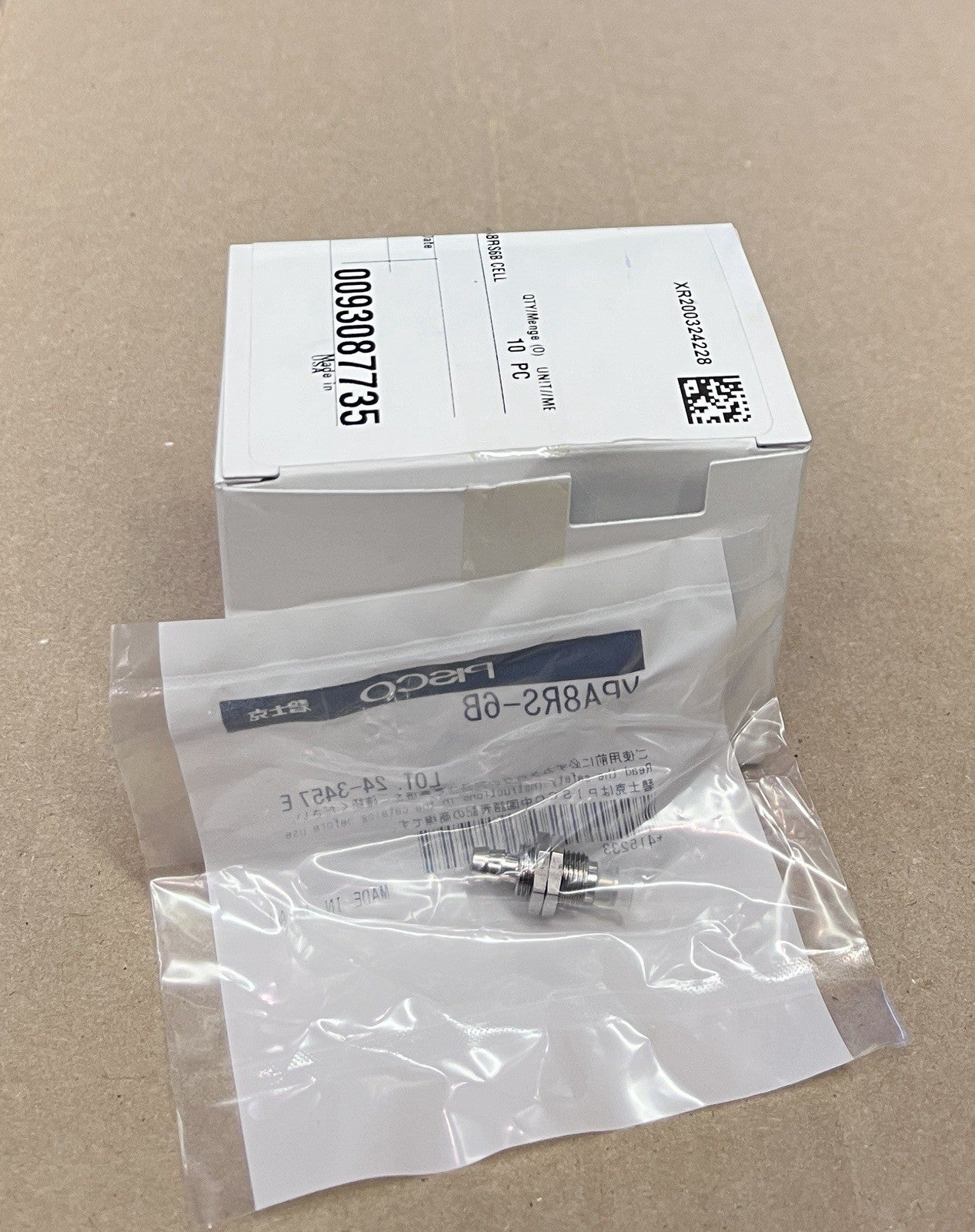 PISCO VPA8RS-6B Vacuum Pad with Standard Holder Lot of 10 Pcs NOS