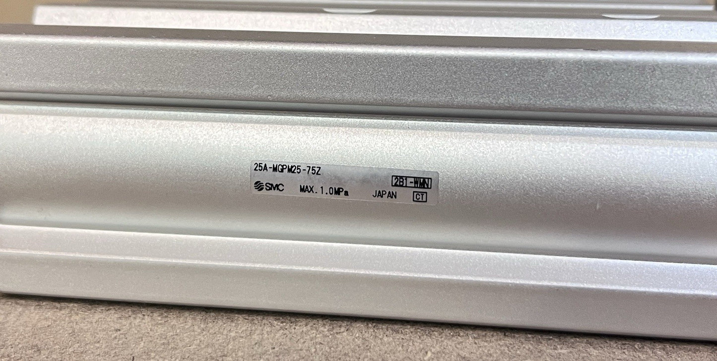 SMC 25A-MGPM25-75Z Guide Cylinder Copper-free Lithium-ion Battery Spec NEW