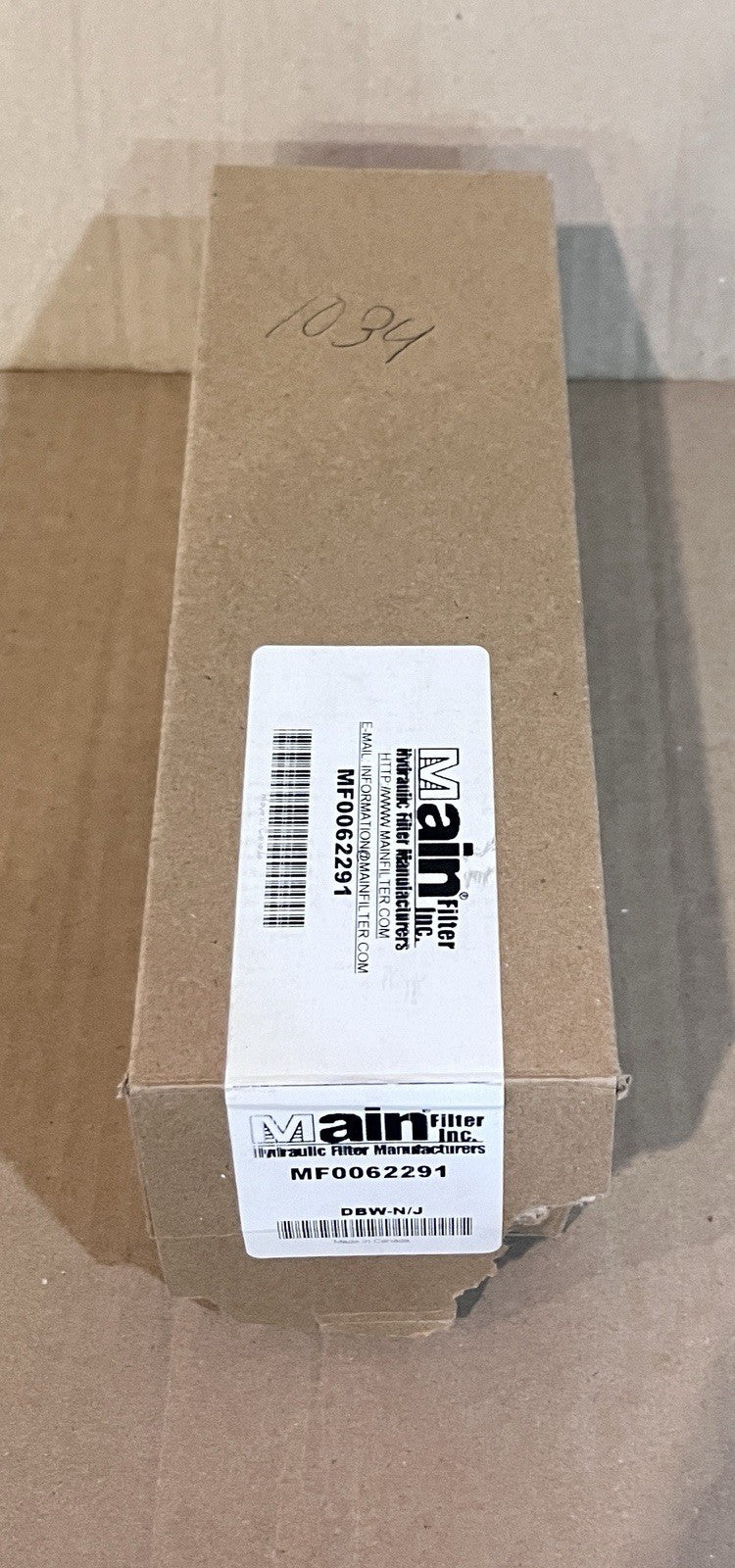 Main Filter Inc. MF0062291 Hydraulic Filter Element New