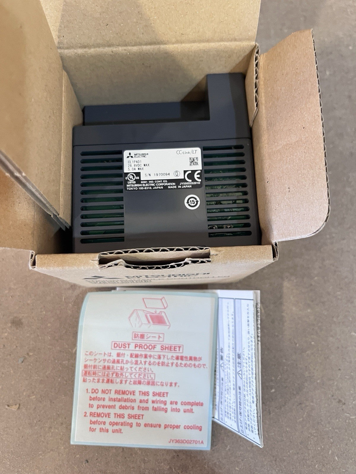 Mitsubishi CL1PAD1 CC-Link LT Remote I/O Adapter Adapter Module MELSEC NIB
