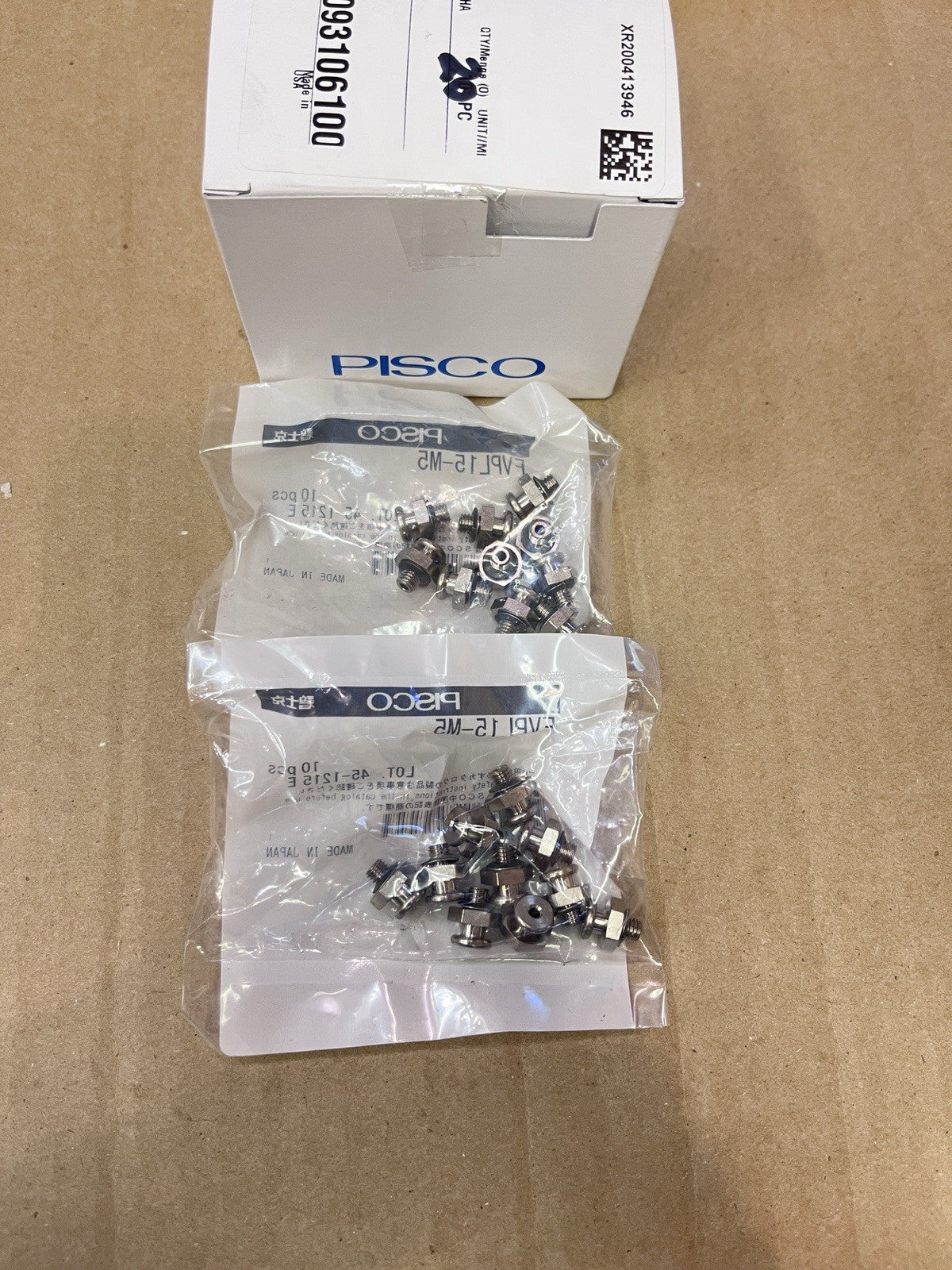 NEW PISCO FVPL15-M5 Vacuum Pad 1 Bag