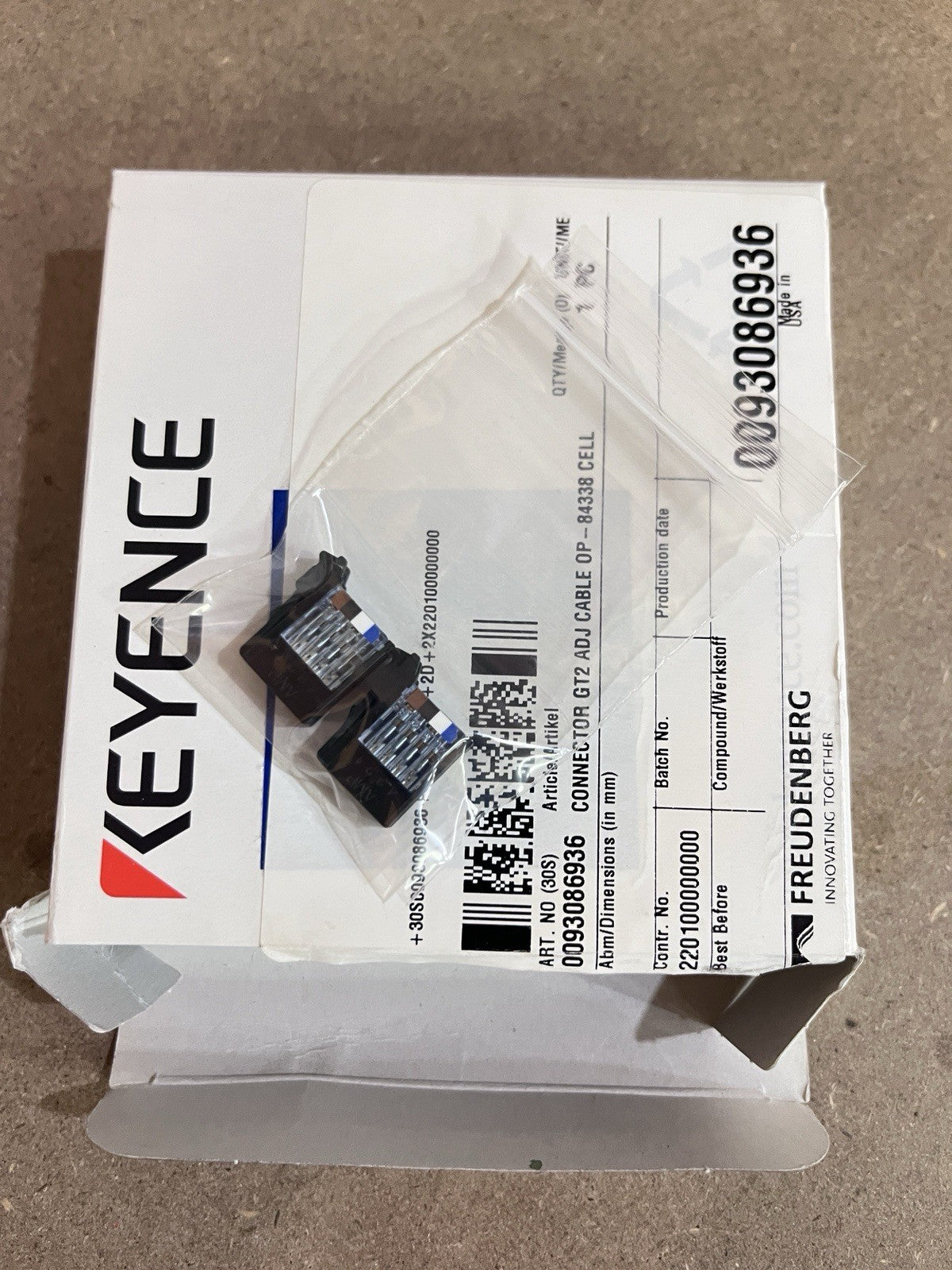 3PCS KEYENCE OP-84338 E-CON CONNECTOR SET