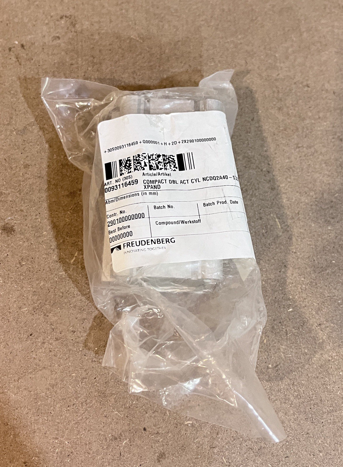 SMC NCDQ2A40-50DZ Compact Cylinder Max Pressure 145PSI Double Acting