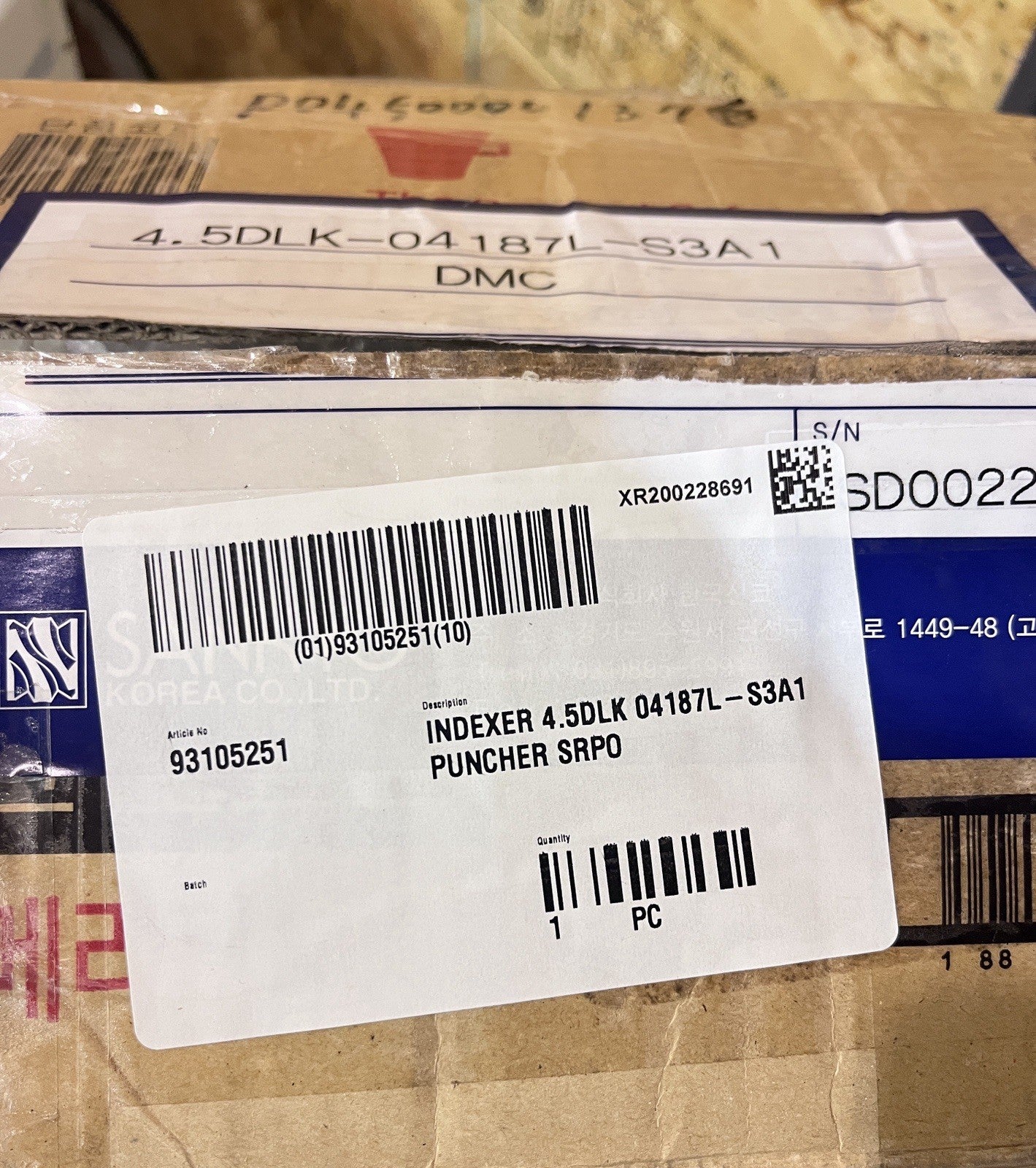 SANKYO 4.5DLK Precision Roller Drive Indexer Cam Indexing Table 04187L-S3A1 NEW
