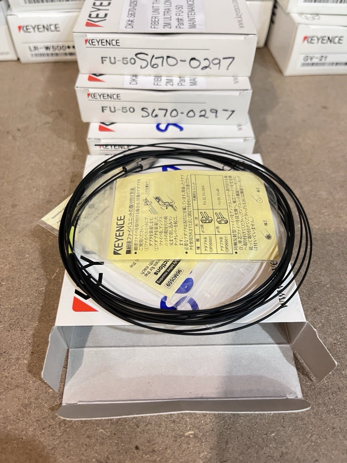 Lot of 11-KEYENCE CORP FU-50 / FU50 (NEW IN BOX)