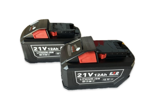12.0Ah two pack JP40 Ultra High Capacity Battery Compatible with Milwaukee M18 Tools – Premium Cells & 15-Month Warrant