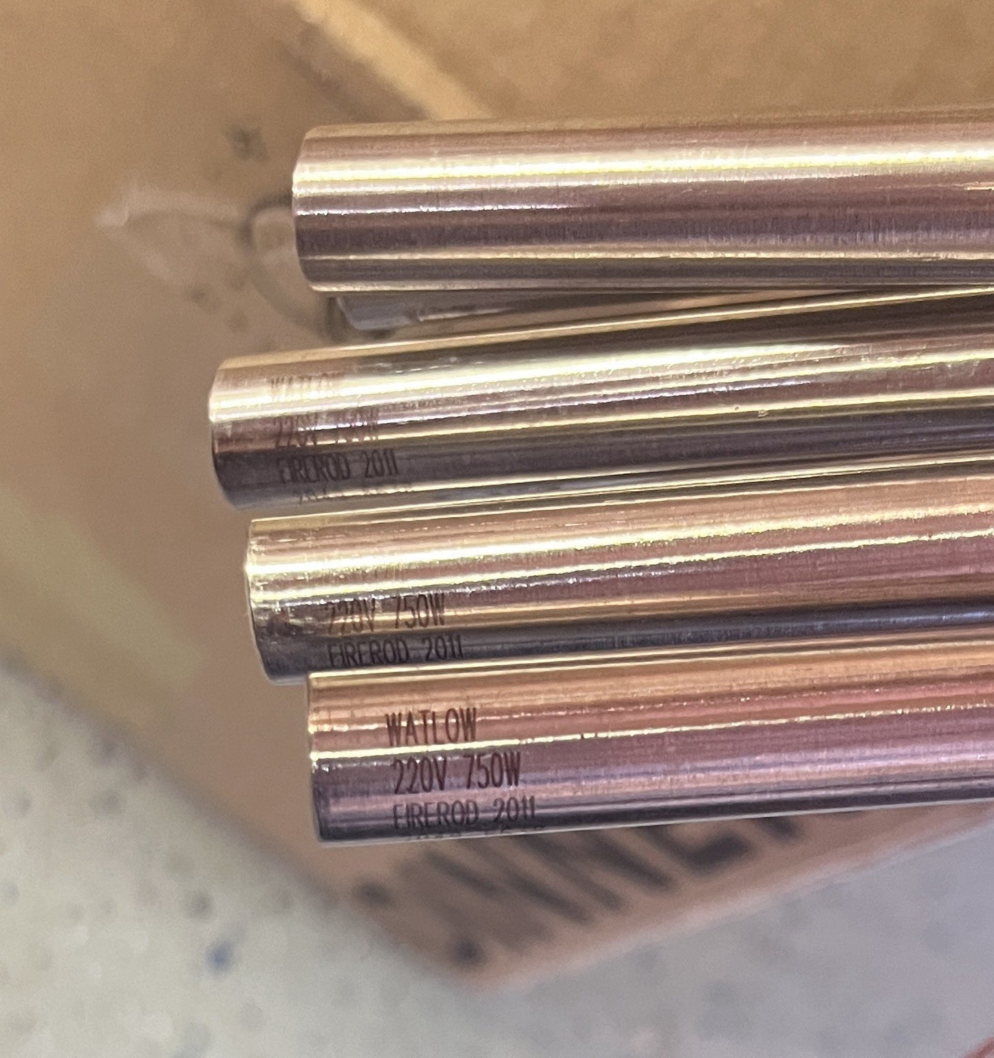 ⁠Watlow Firerod 2049-6638 Cartridge Heater 220V 750W Heating Element Lot of 7⁠