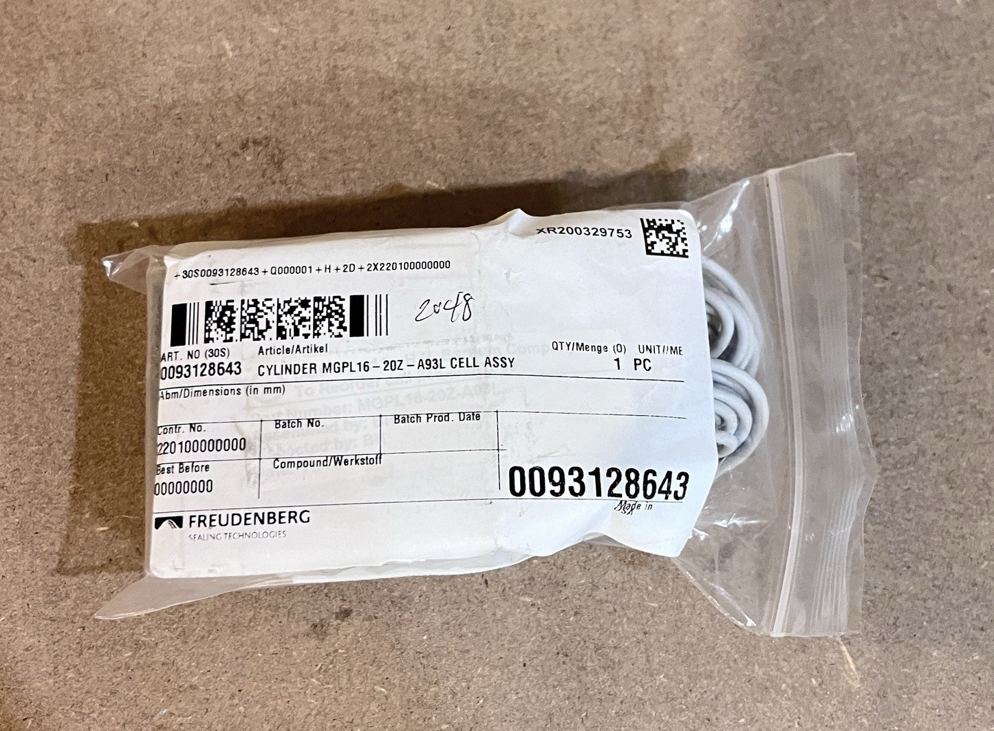 Lot of 2-SMC Genuine NNB MGPL16-20Z,D-A93L Compact Ball Guide Cylinder