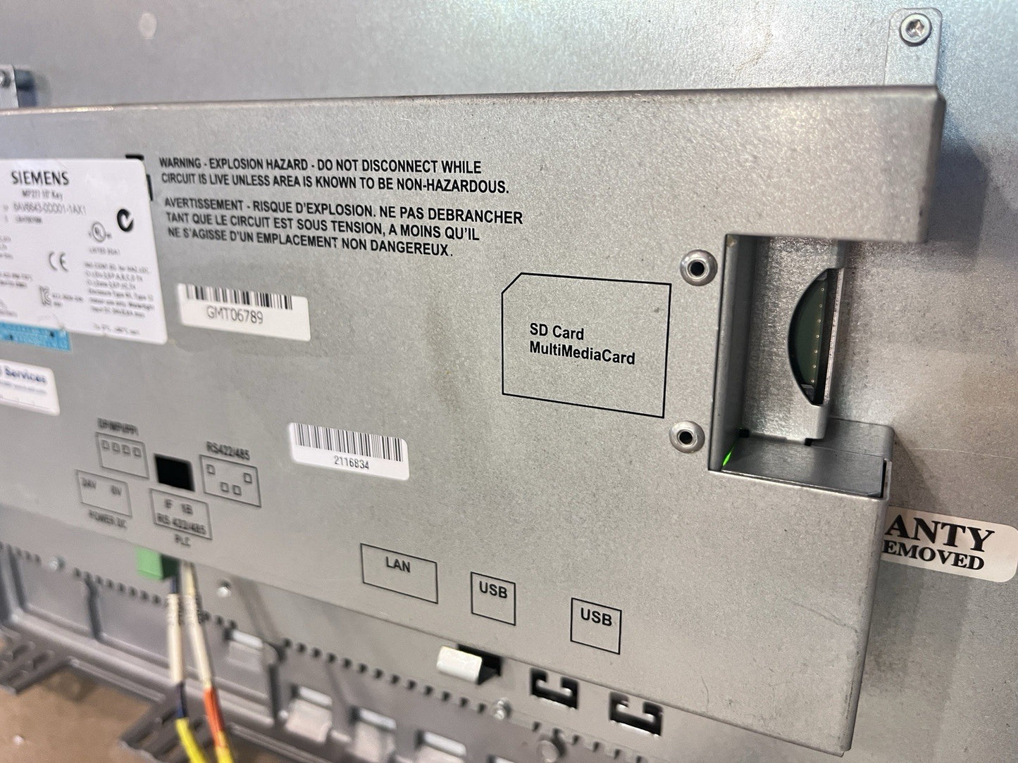 Siemens Simatic MP277 10" HMI 6AV6643-0DD01-1AX1 6AV66430DD011AX1 Tested