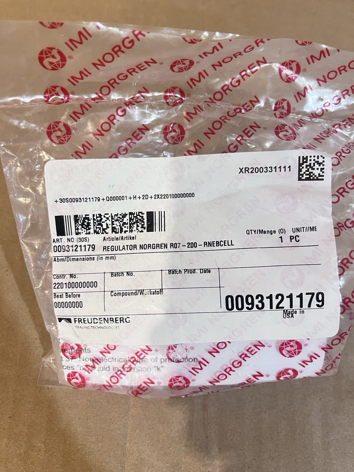 5PC NEW Norgren R07-200-RNEB Inline Pressure Regulator Valve
