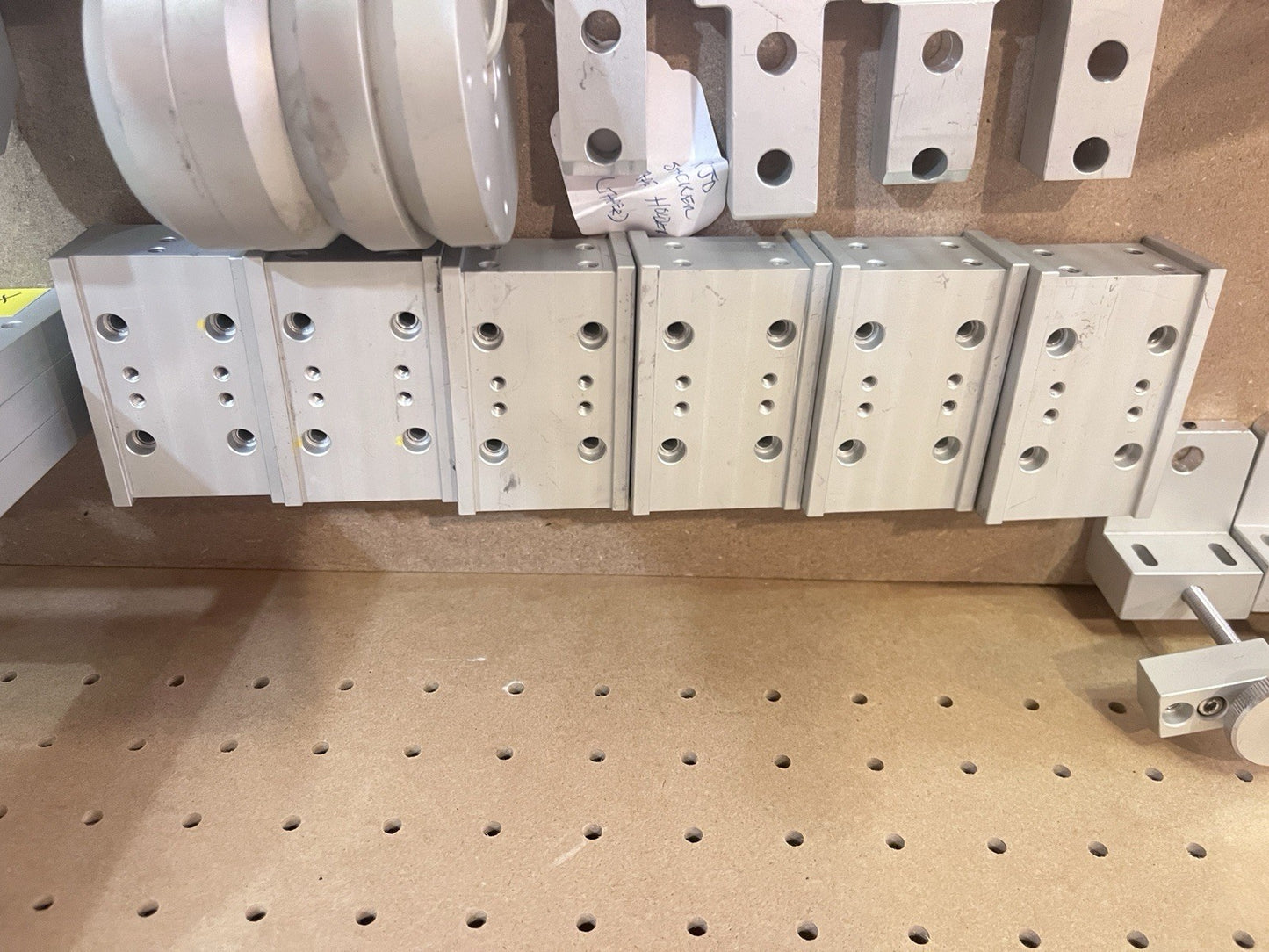 CNC Machined Aluminum Components Lot Mounting Plates Cylinder Brackets DIY