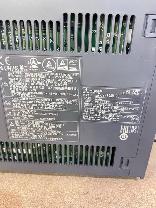 Mitsubishi MR-J4-350B-RJ AC Servo Amplifier Drive 3.5kW 3PH 200V New Other