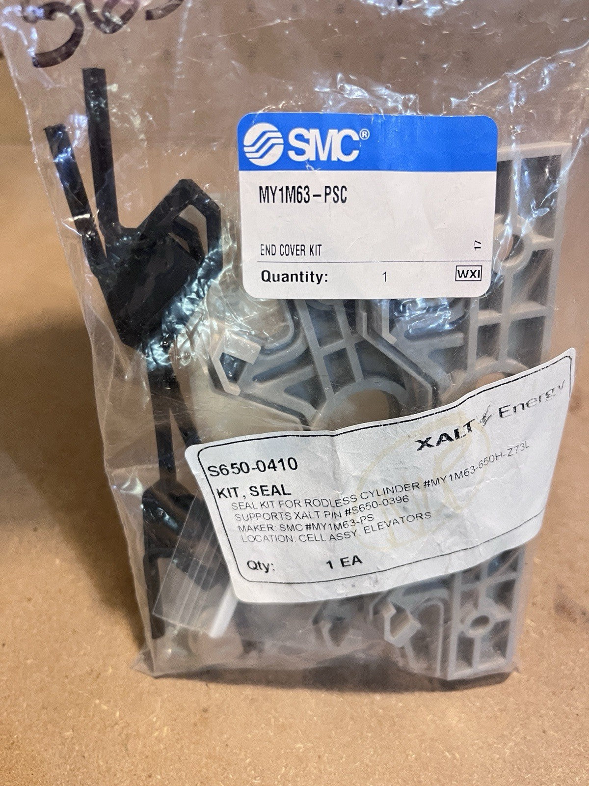 SMC Model: MY1M63-PSC End Cover Kit New Old Stock *