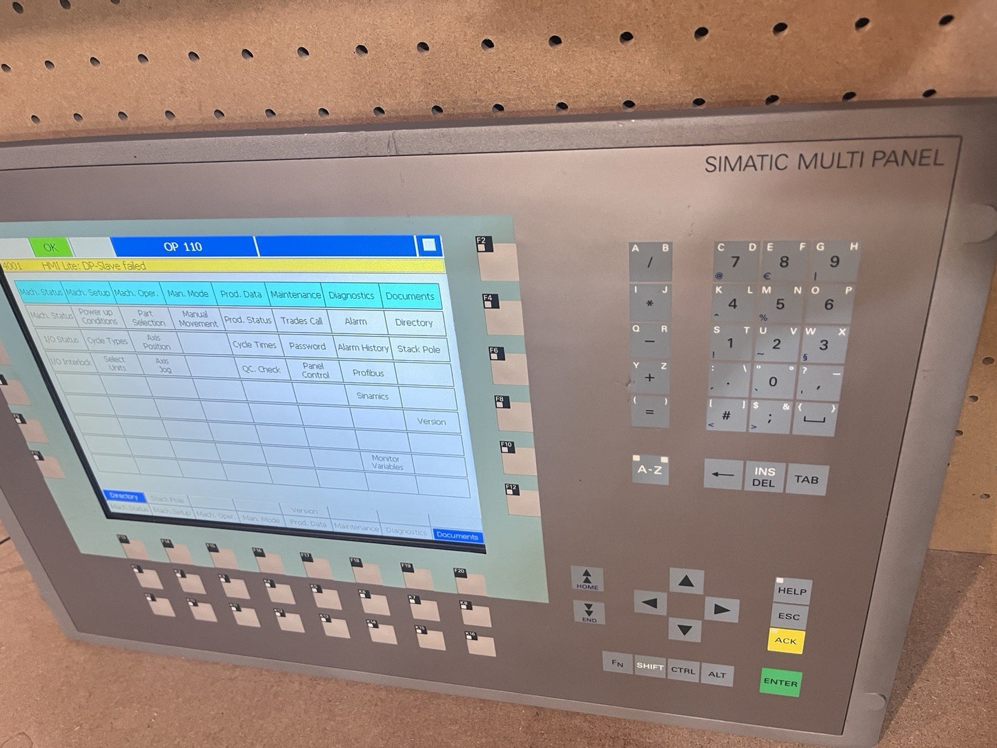 Siemens Simatic MP277 10" HMI 6AV6643-0DD01-1AX1 6AV66430DD011AX1 Tested