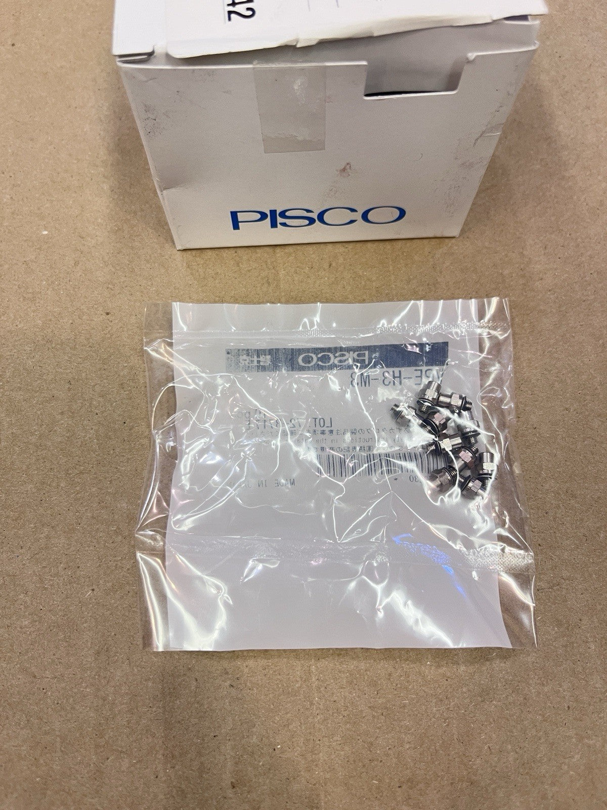 Pisco VPE-H3-M3 Mini Fitting / Pneumatic Connector Pack of 10 New