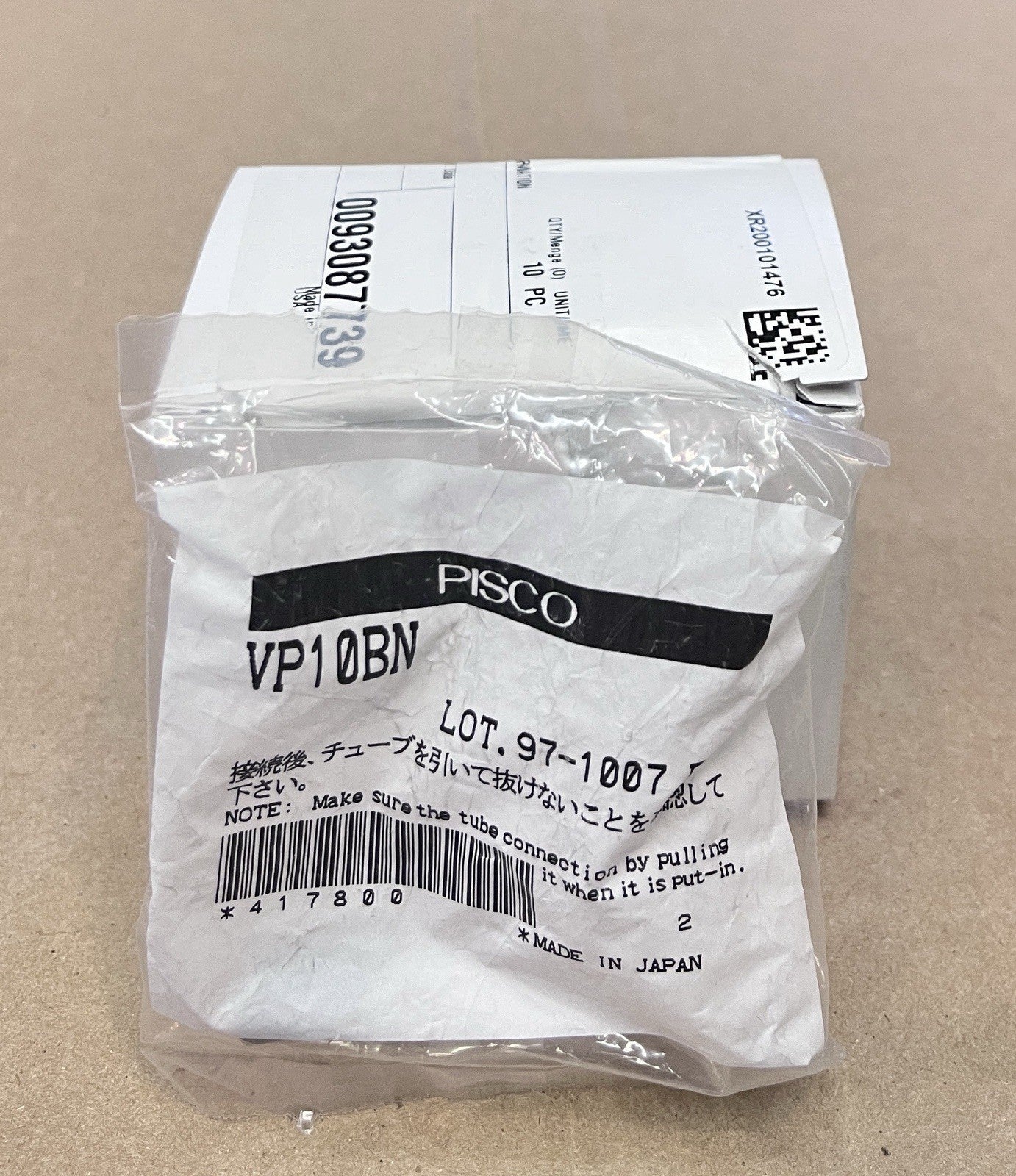 PISCO VP10BN Vacuum Pad Rubber Bellows Type Lot of 10 Pcs NOS