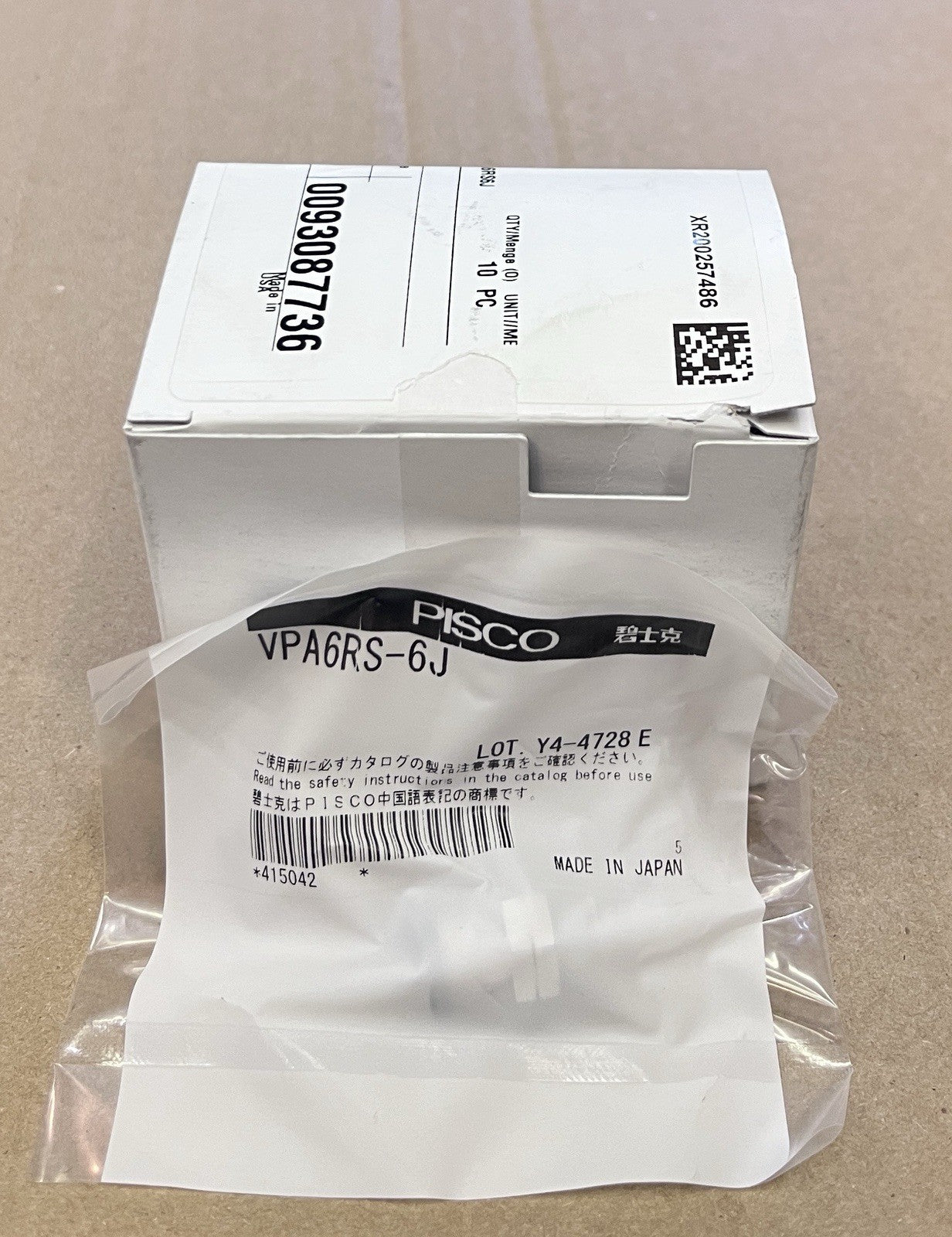 PISCO VPA6RS-6J Vacuum Pad with Standard Holder Lot of 10 Pcs NOS
