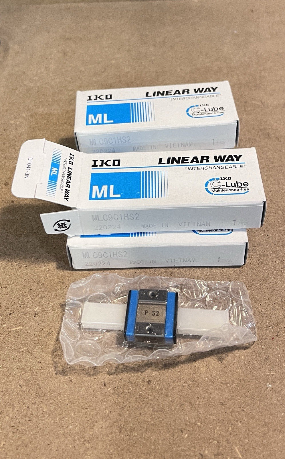 Lot of 5 IKO MLC9C1HS2 Linear Way ML C-Lube Linear Guide Blocks New
