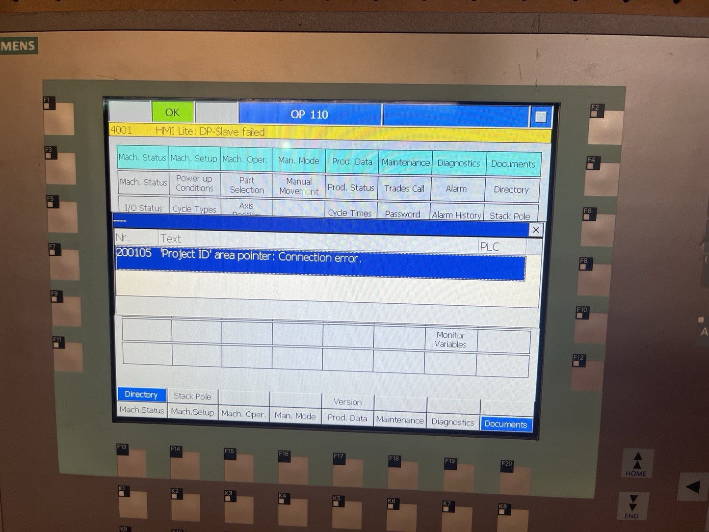 Siemens Simatic MP277 10" HMI 6AV6643-0DD01-1AX1 6AV66430DD011AX1 Tested