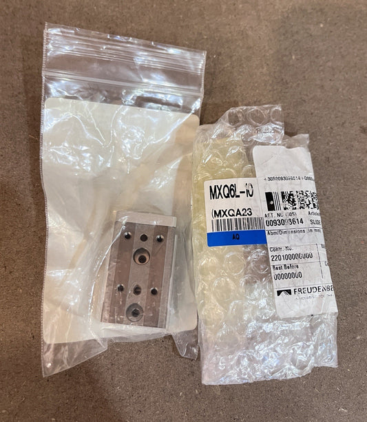1pcs SMC MXQ6L-10 Precision Air Slide Table Cylinder 6mm Bore 10mm Stroke New