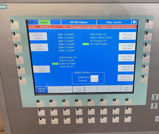 Siemens 6AV6643-0DD01-1AX1 6AV66430DD011AX1 MP277 10" Key Panel Tested w/Card