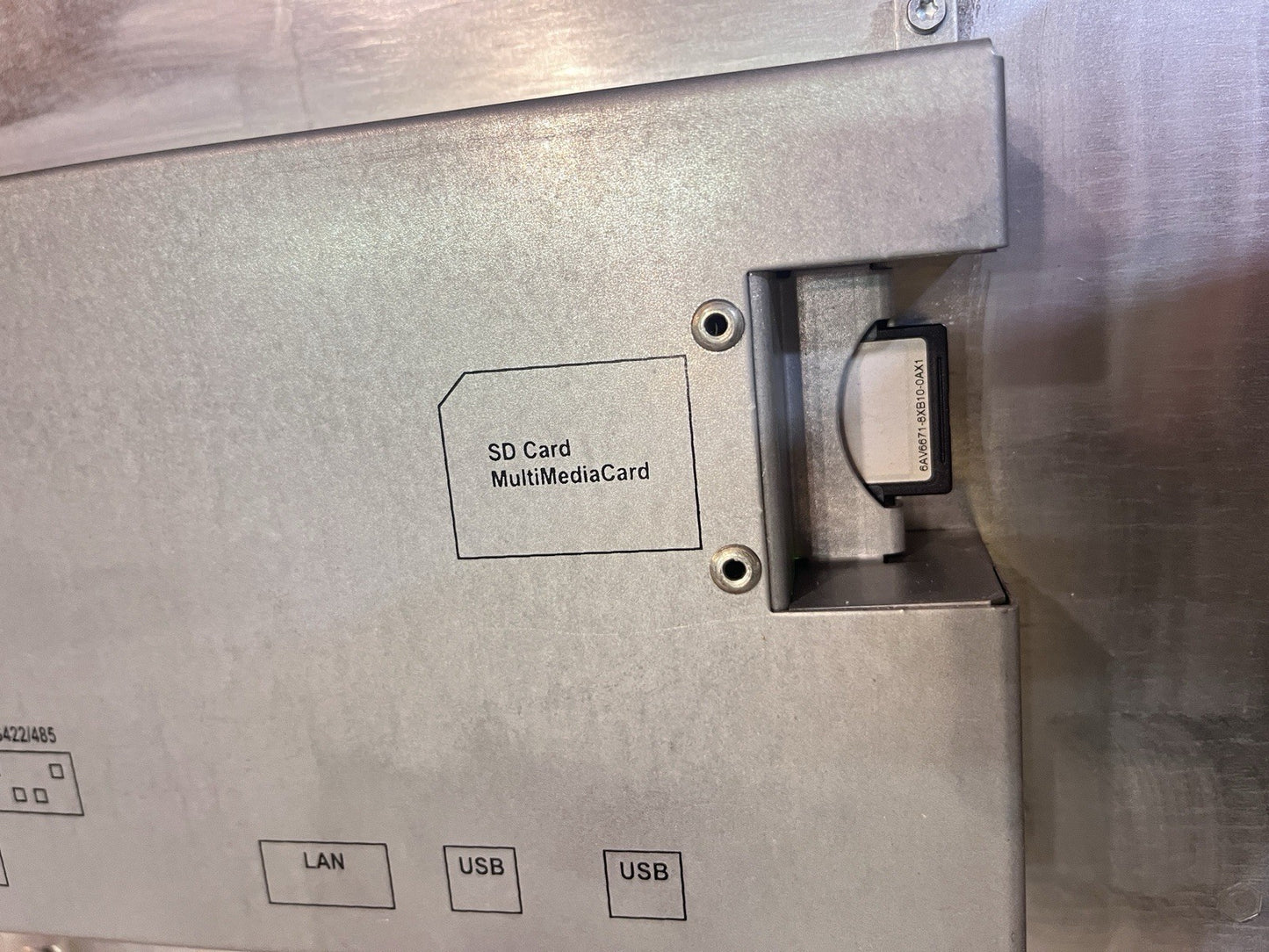 Siemens 6AV6643-0DD01-1AX1 6AV66430DD011AX1 MP277 10" Key Panel Tested w/Card