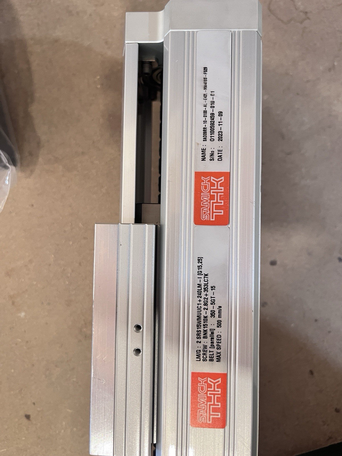 Samick THK SAD09RN-10-0100 Parallel Belt Drive Linear Actuator Module E42L NEW
