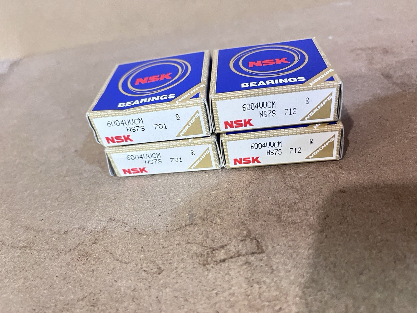 4 Pack NSK 6004VVCM Electric Motor Deep Groove Ball Bearings Sealed Japan