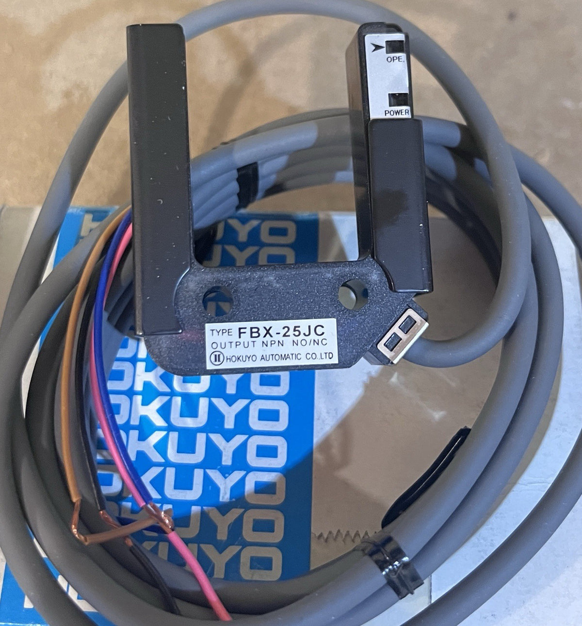 Hokuyo FBX-25JC Fork Photoelectric Sensor NPN NO/NC RFBX001 New Made in Japan