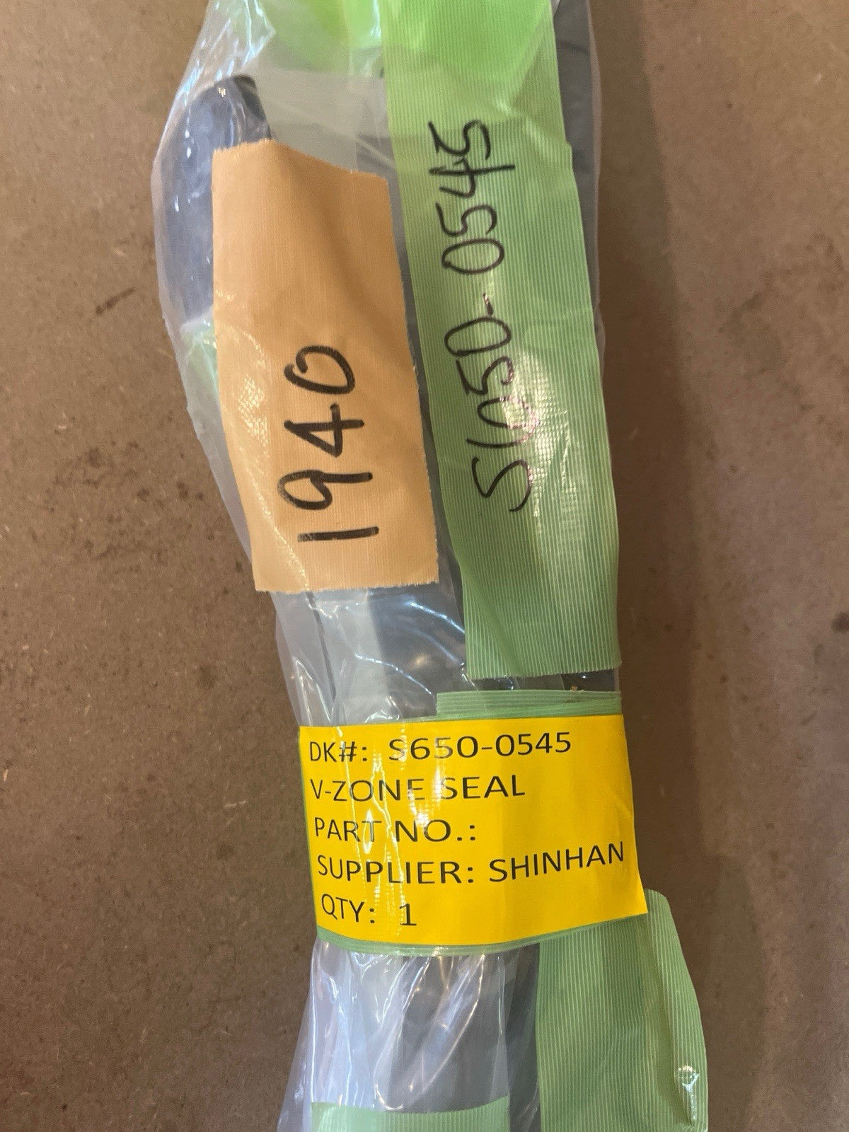 New Shinhan S650-0545 V-ZONE SEAL KIT (2 Circular + 4 Linear Seals) OEM Sealed
