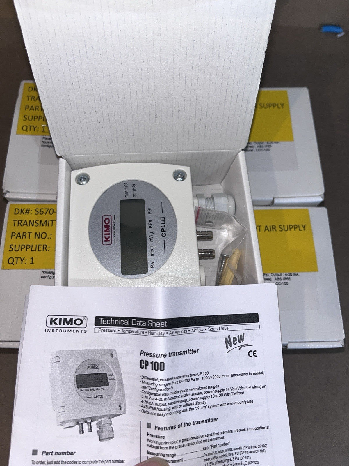 1PCS NEW Kimo CP100 CP101-PO differential pressure transmitter. #GW