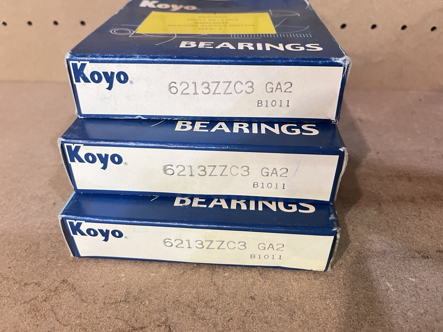 ⁠3 Pack Koyo 6213ZZC3 GA2 Deep Groove Ball Bearings JTEKT Japan