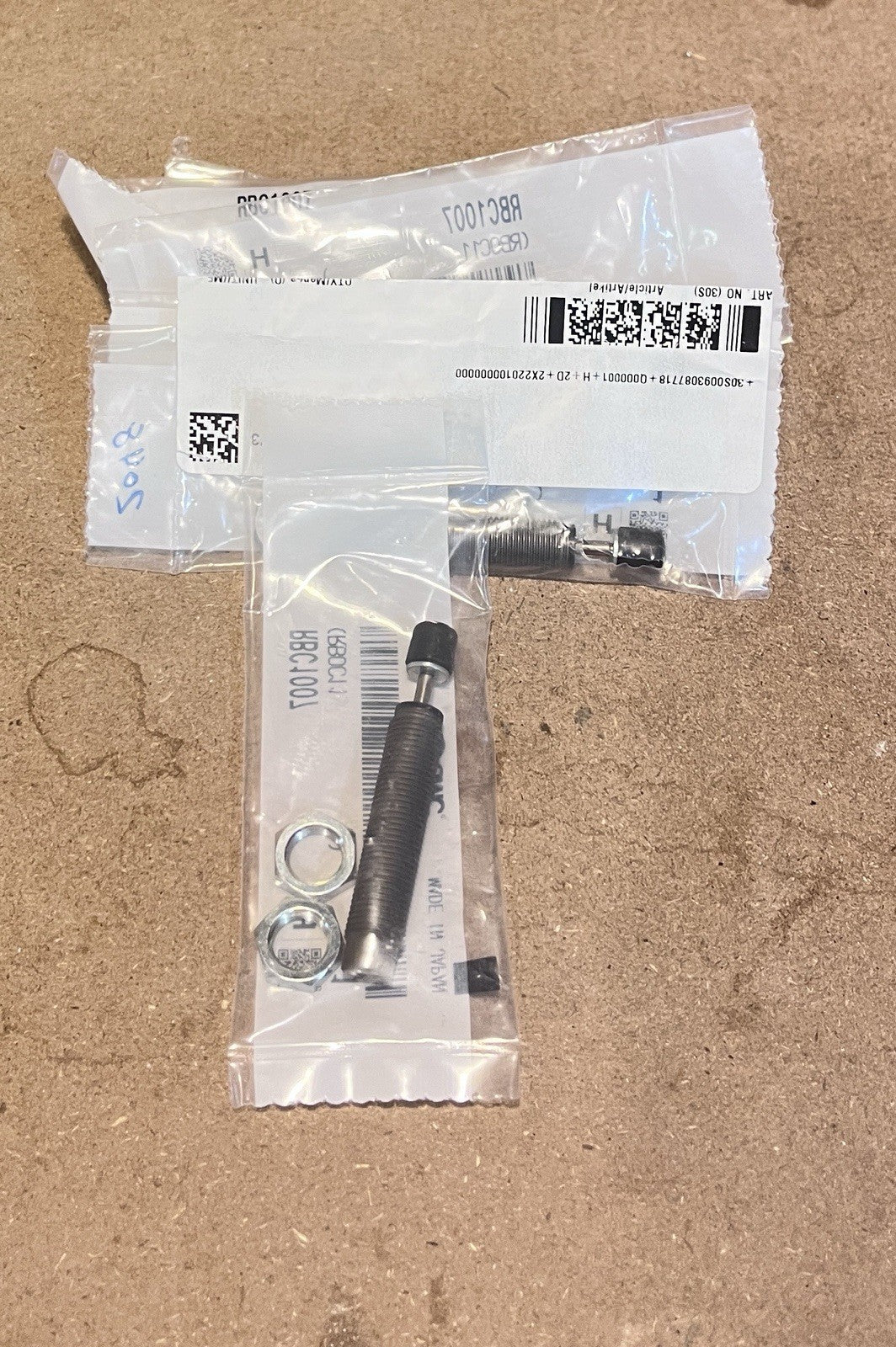 Lot of 9 SMC RBC1007 Industrial Shock Absorber M10 x 1.0 7mm Stroke Japan NOS