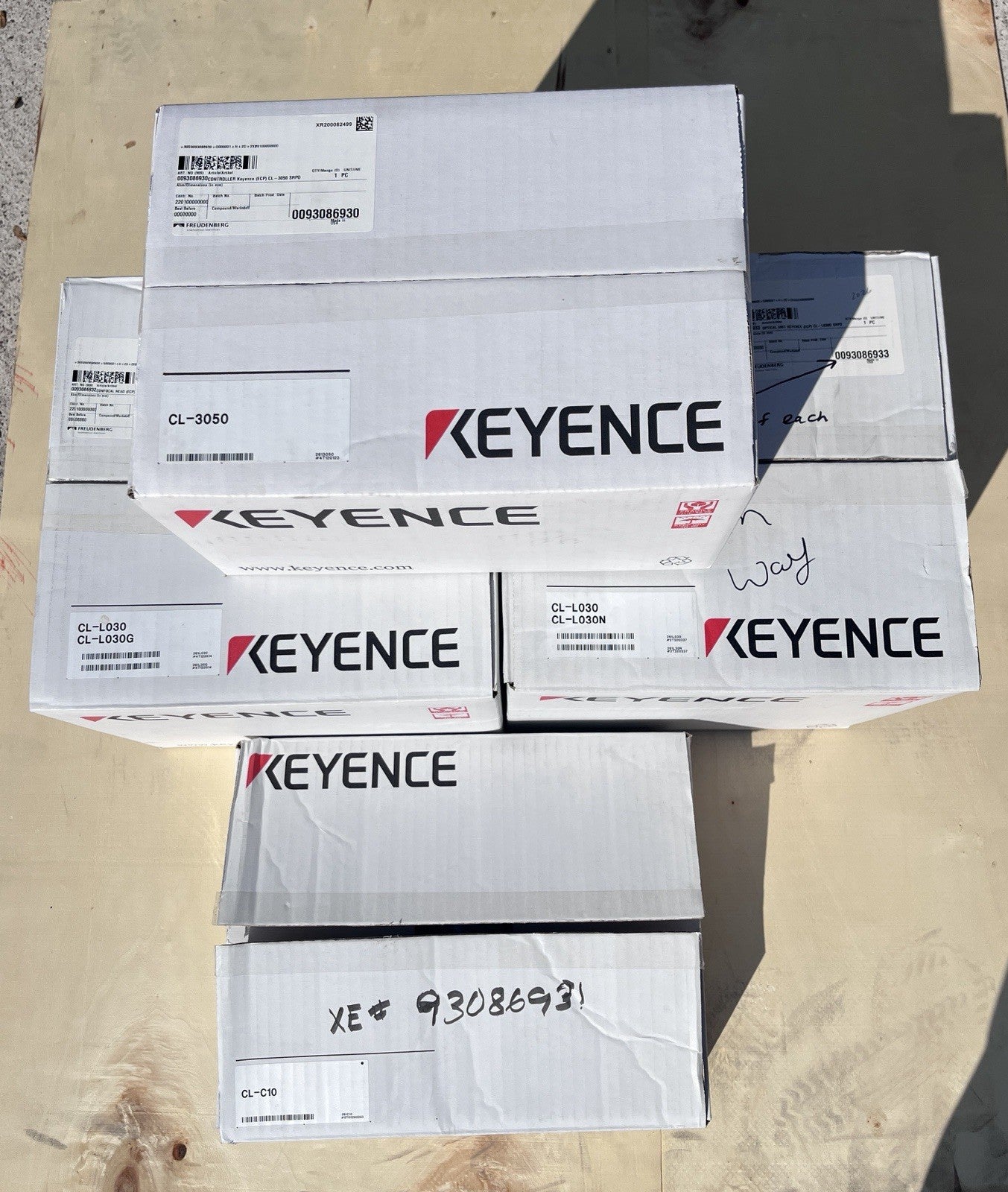 Keyence CL-3000 System Controller CL-3050 CL-L030G CL-L030N CL-C10 Bundle NIB