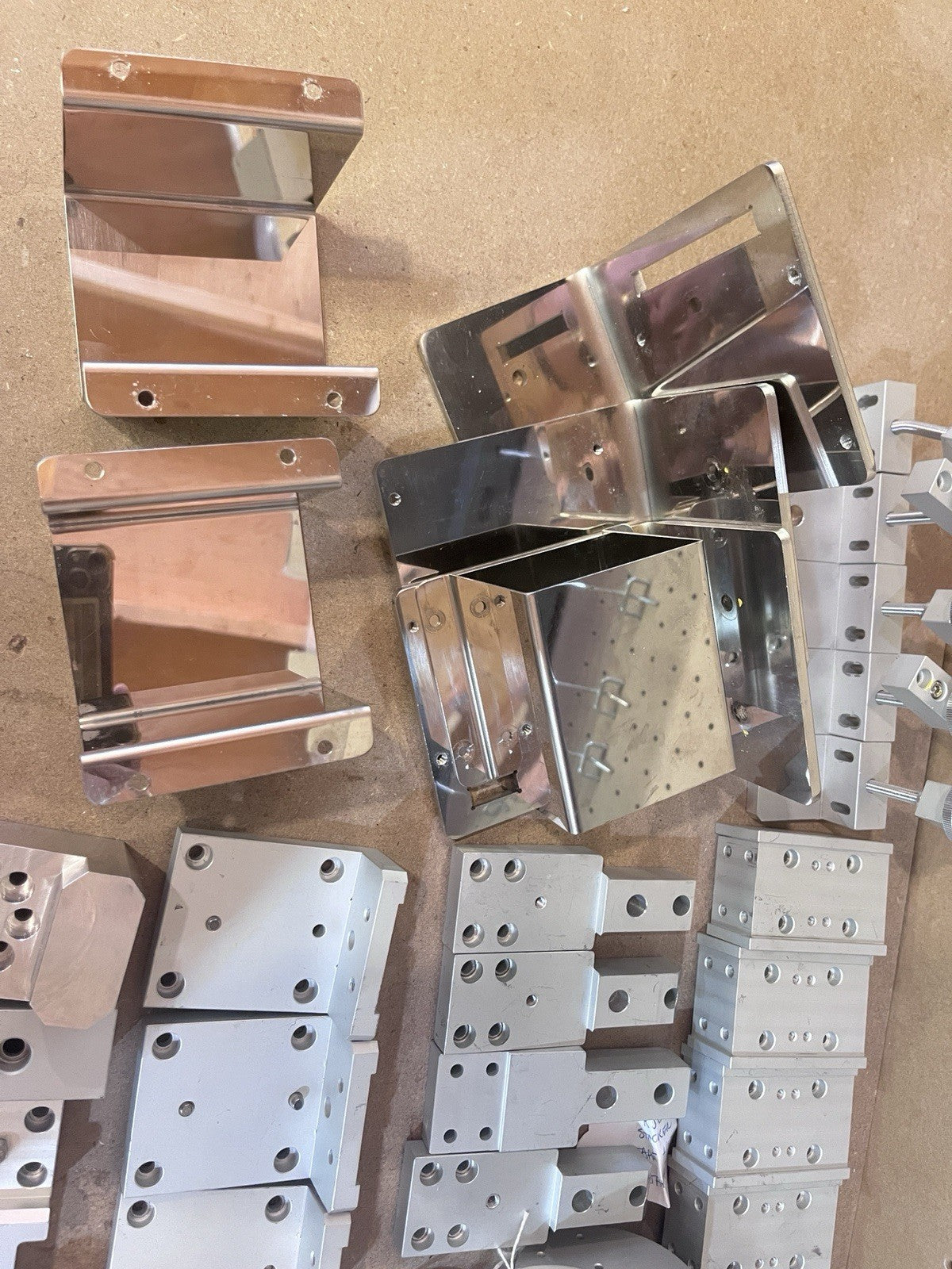 CNC Machined Aluminum Components Lot Mounting Plates Cylinder Brackets DIY