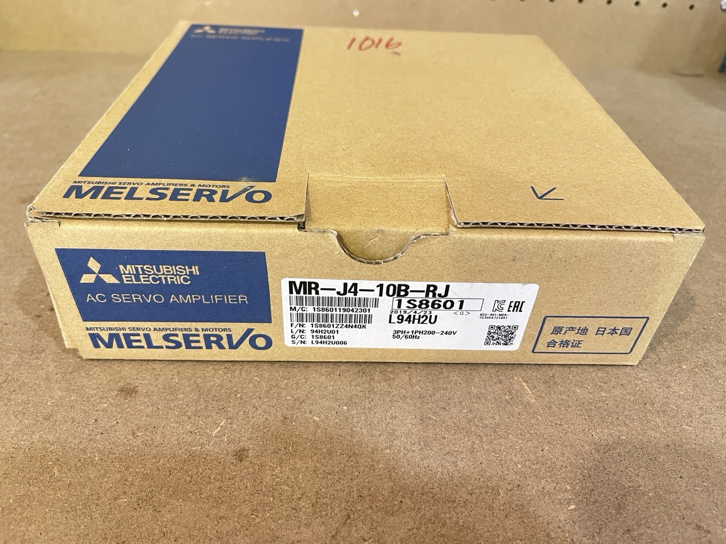Mitsubishi MR-J4-10B-RJ AC Servo Amplifier Drive 100W 3PH/1PH 200V NIB 2019