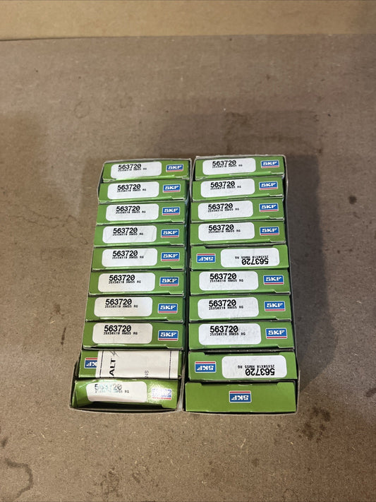 Lot of 20 SKF 563720 25X52X10 HMS5 RG Radial Shaft Oil Seal Rubber w/ Spring