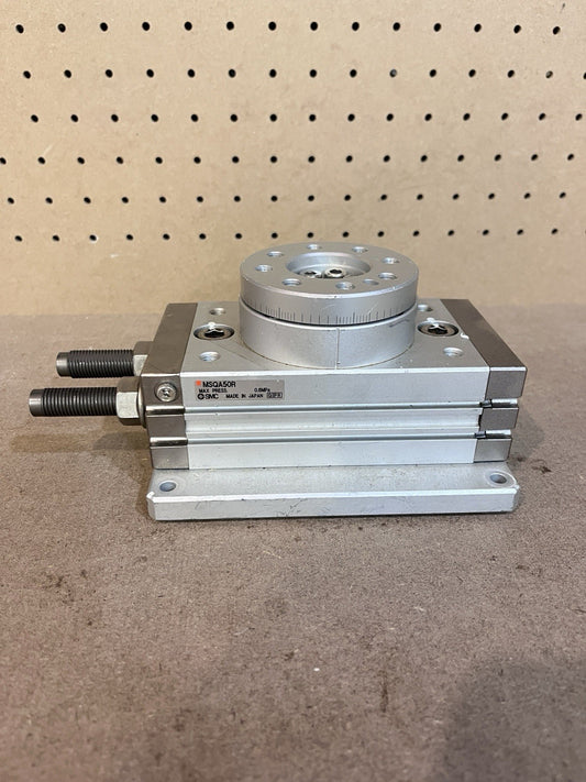 SMC MSQA50R Rotary Table Actuator Rack & Pinion Cylinder Size 50 New Surplus⁠
