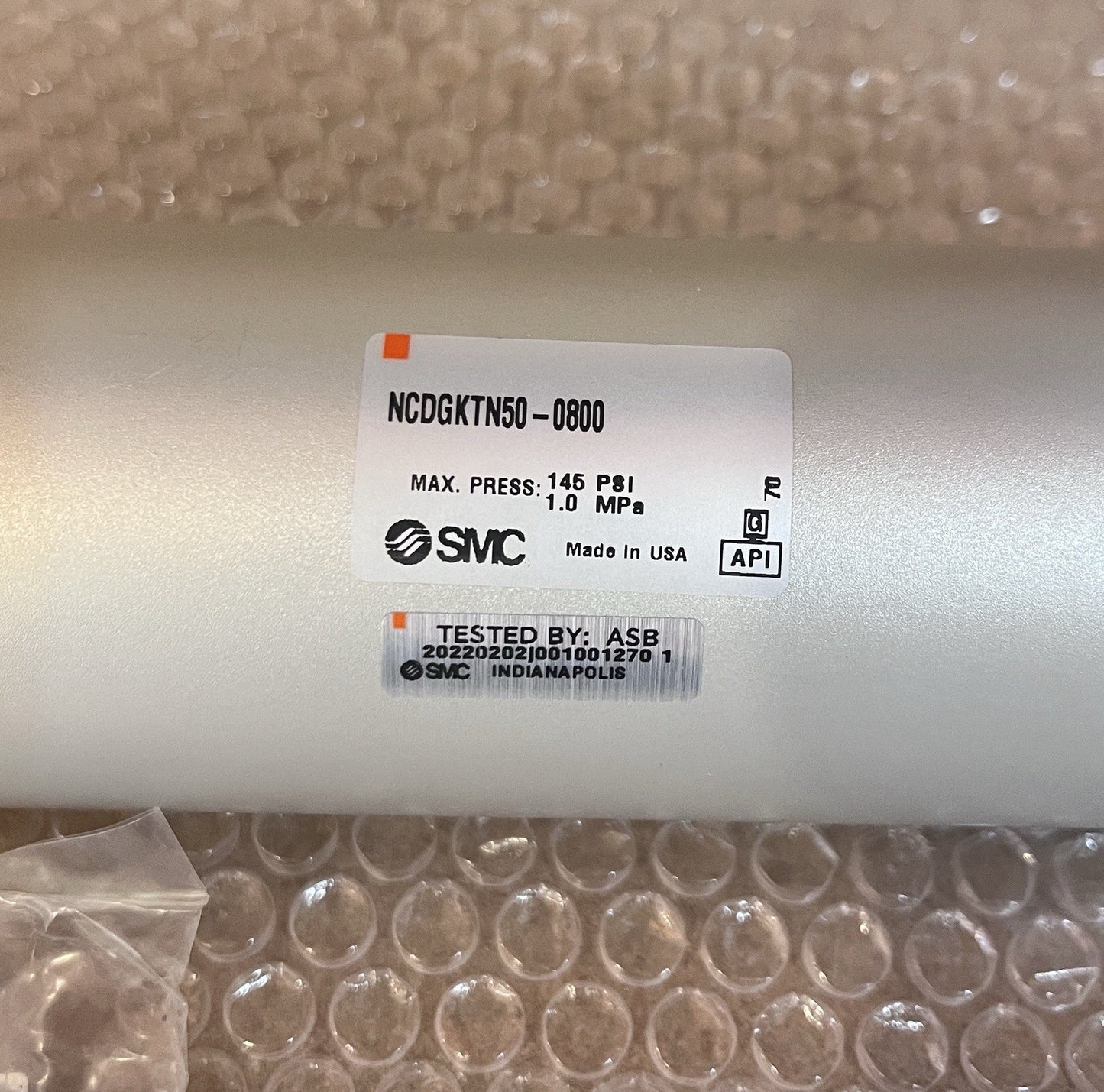 SMC NCDGKTN50-0800 Pneumatic Cylinder 50mm Bore 800mm Stroke 145 PSI USA