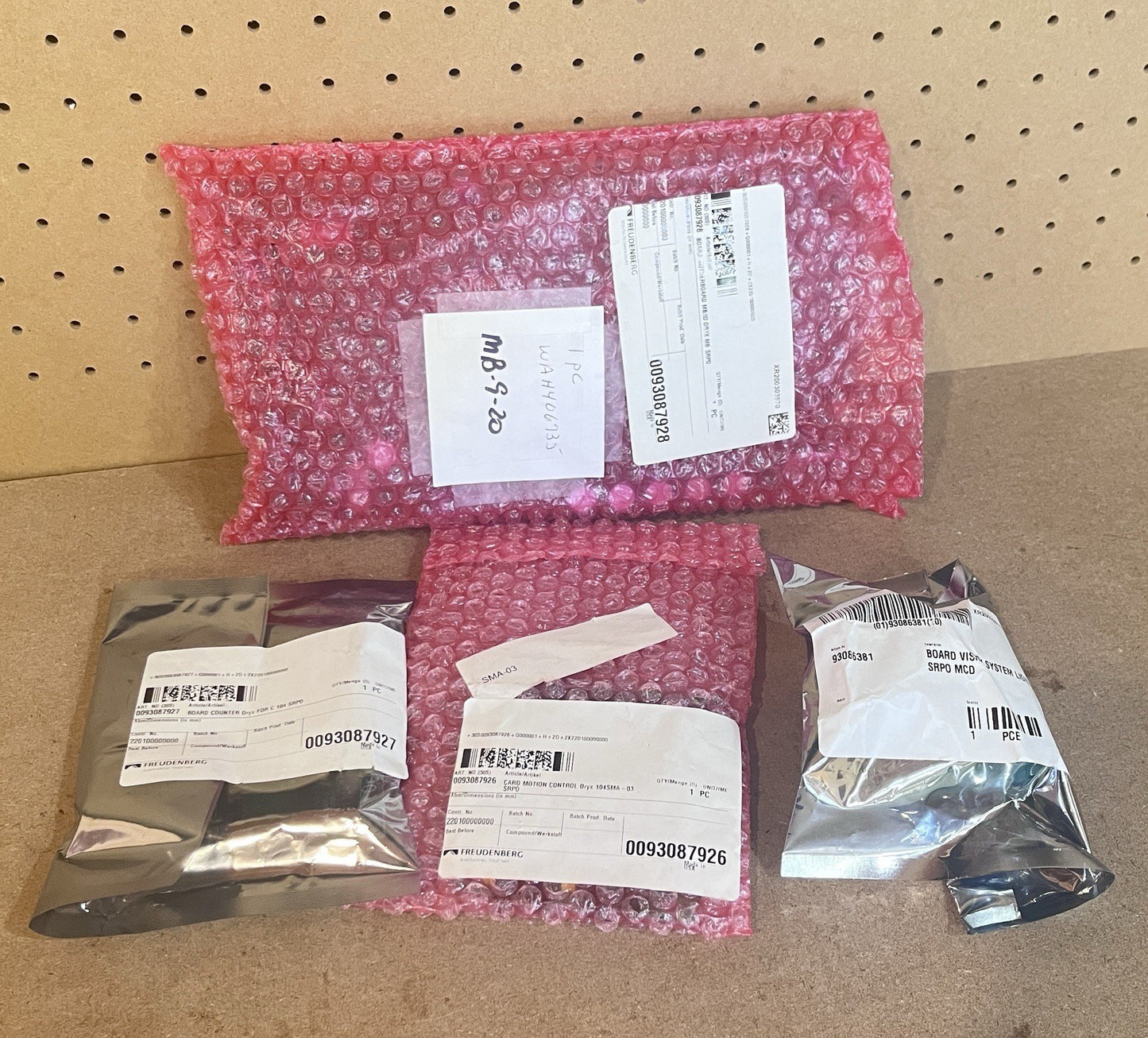 New Freudenberg Oryx MB-9-20 Board Set 0093087928 0093087926 0093087927 NOS