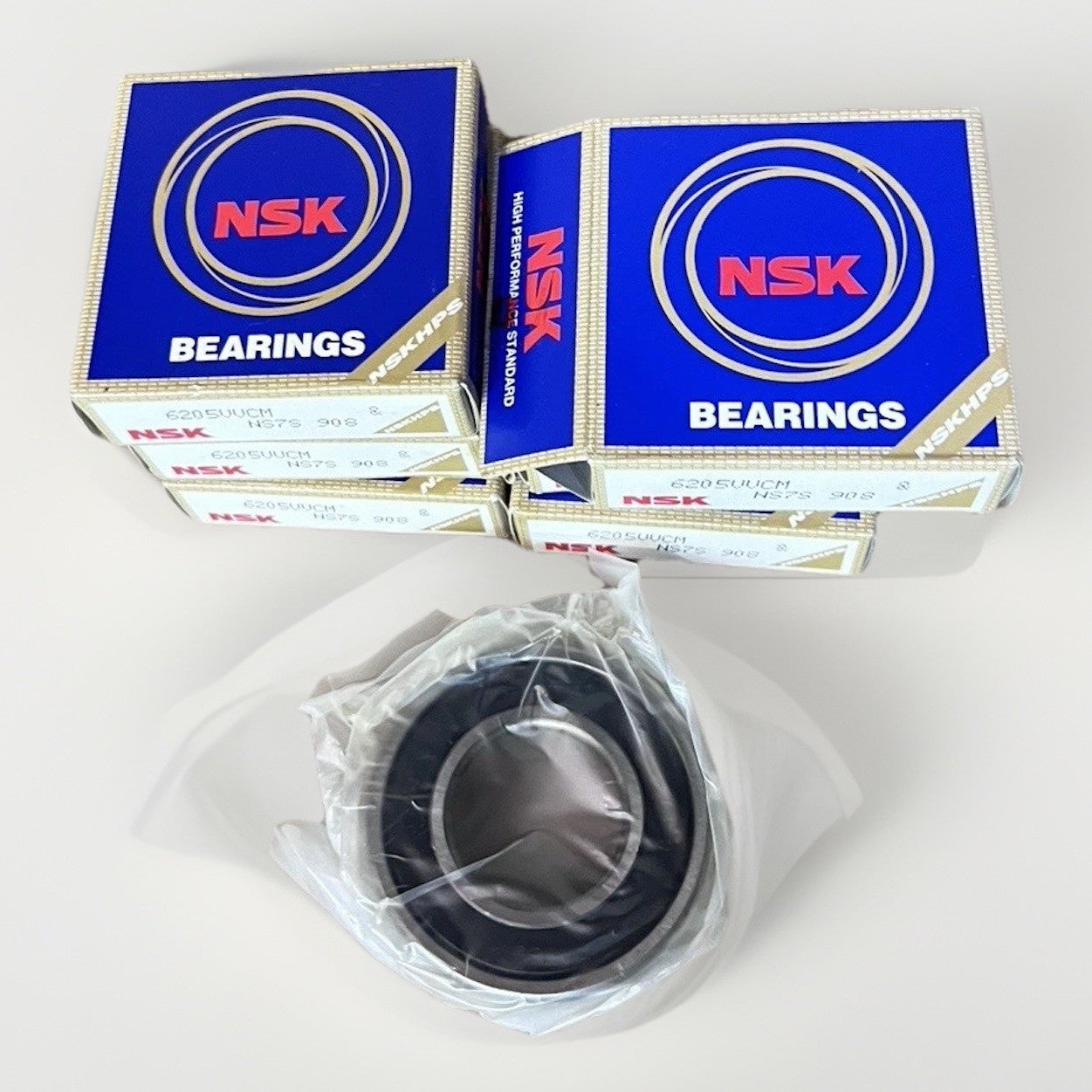 ⁠8 Pack NSK 6205VVCM Electric Motor Bearings Non-Contact Sealed Japan