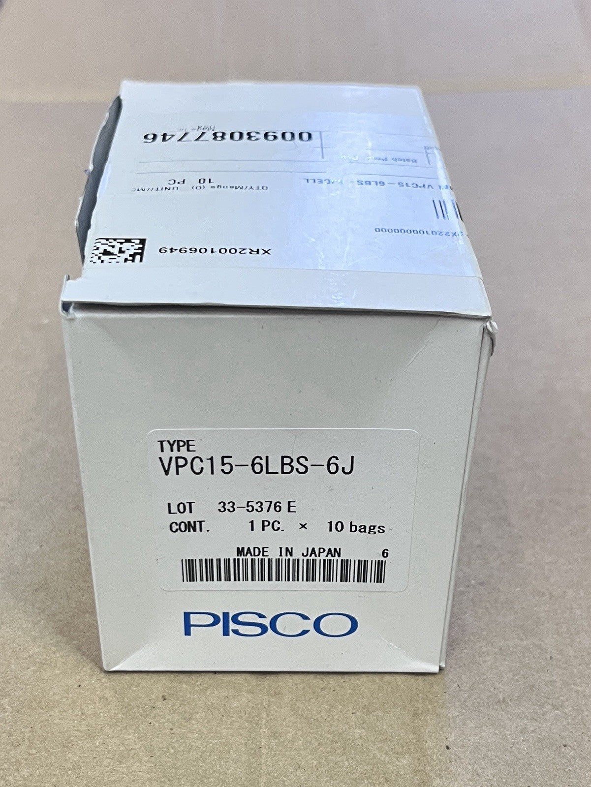 PISCO VPC15-6LBS-6J Vacuum Pad with Spring Buffer Holder Lot of 10 Pcs