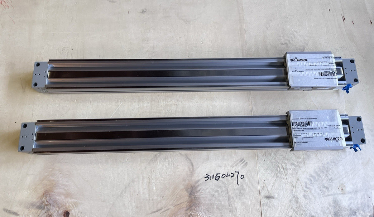 Lot of 2 SMC MY1C25G-500 Rodless Air Cylinders 25mm Bore 500mm Stroke Pneumatic