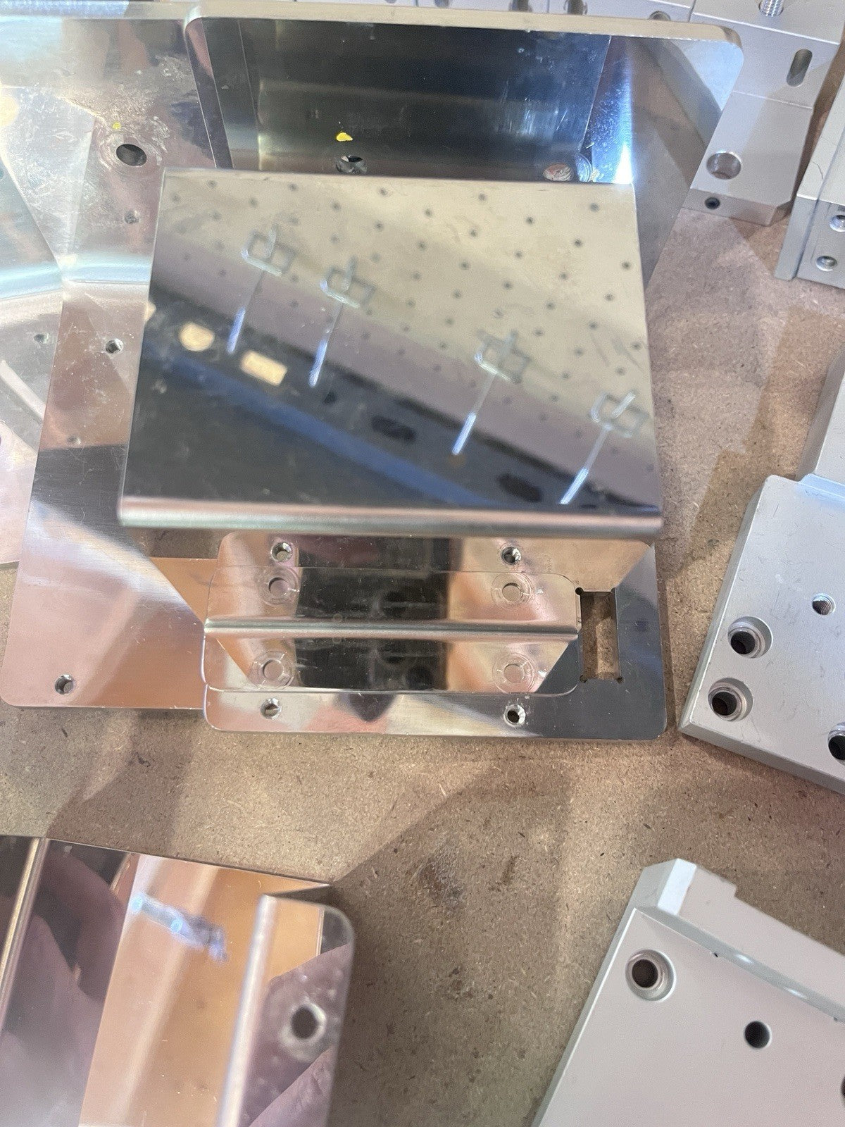 CNC Machined Aluminum Components Lot Mounting Plates Cylinder Brackets DIY
