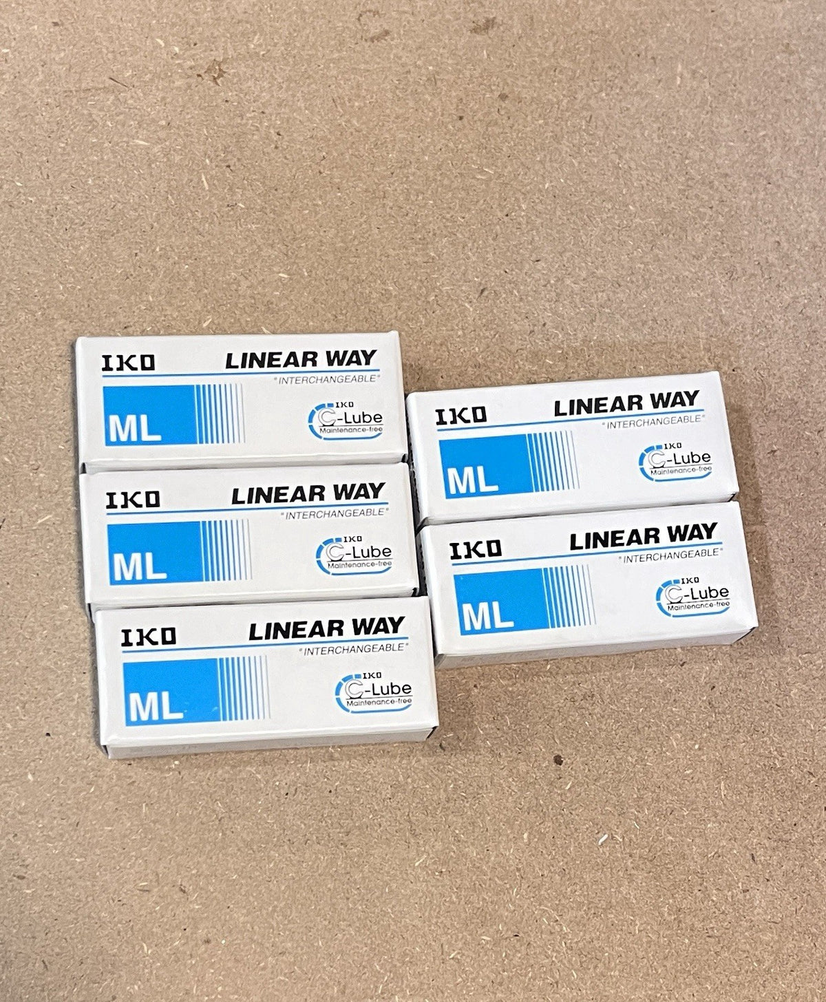 Lot of 5 IKO MLC9C1HS2 Linear Way ML C-Lube Linear Guide Blocks New