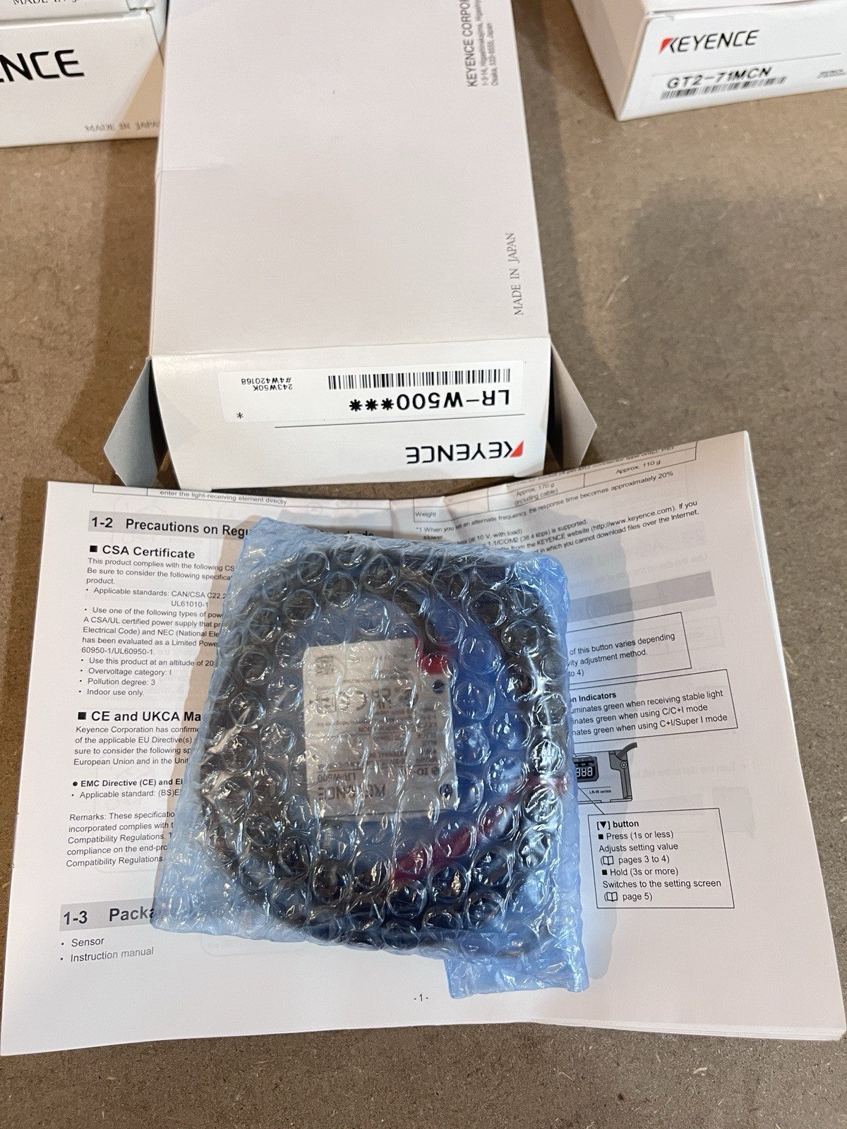 1PC Keyence LR-W500 Laser Sensor LRW500 In box Brand new