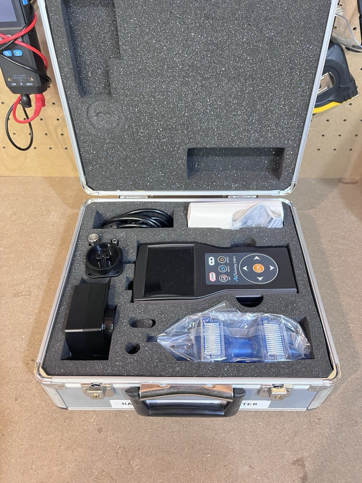 Airy P611 Handheld Laser Particle Counter Tester w/ Case - Tested Working