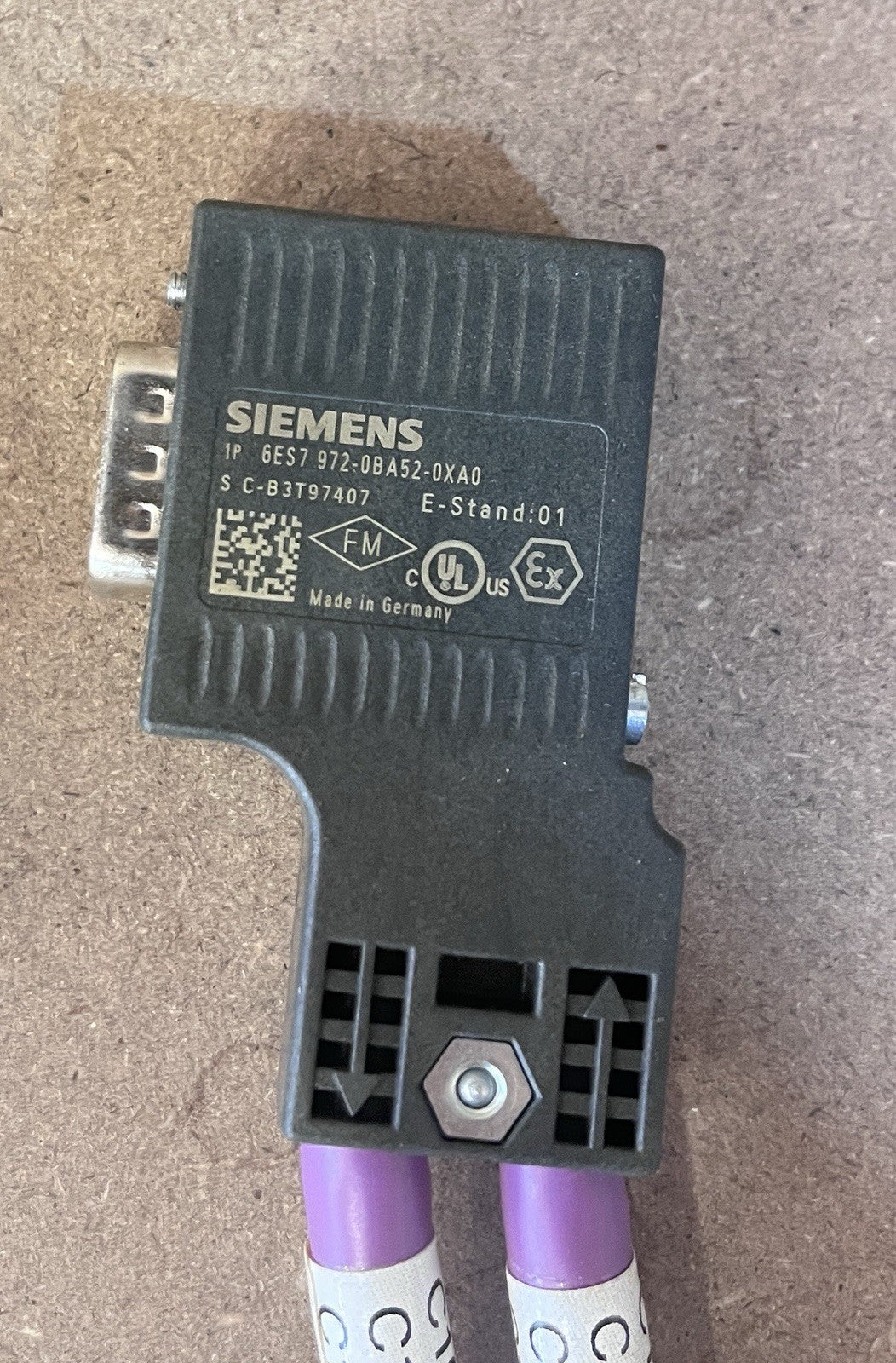 3-Pack Siemens 6ES7 972-0BA52-0XA0 Profibus Connector Germany w/ 13-Digit SN