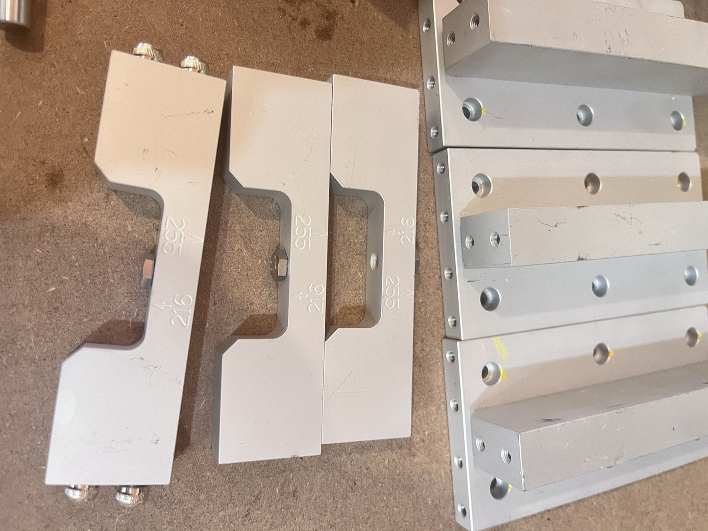 CNC Machined Aluminum Components Lot Mounting Plates Cylinder Brackets DIY